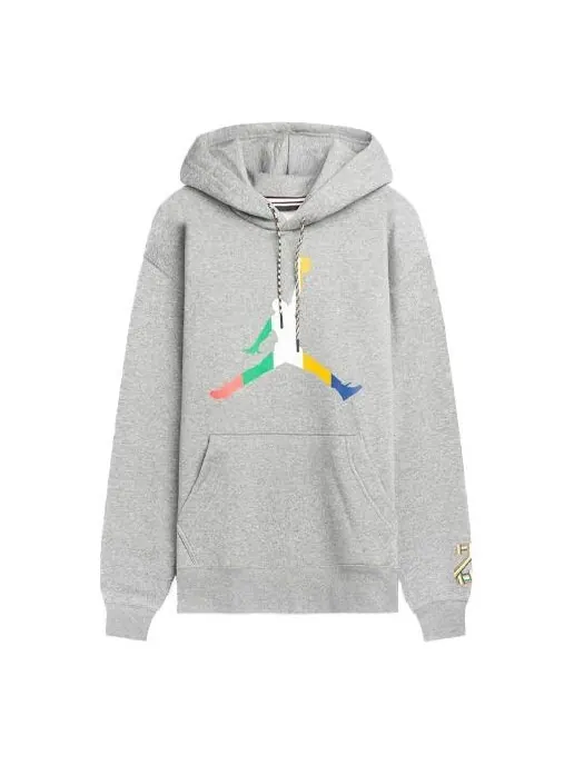 Толстовка Air Jordan Sport DNA Large logo Printing Fleece Stay Warm Gray — изображение 1 из 4, серый