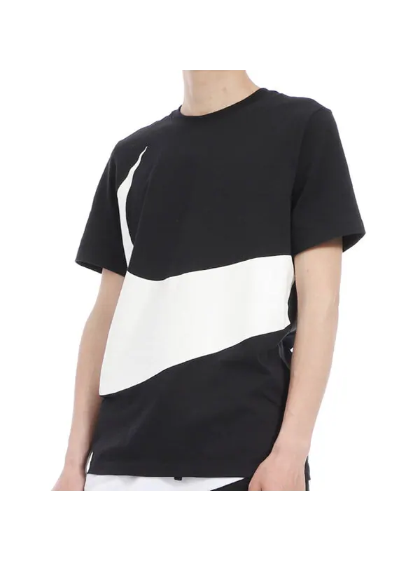 Футболка bigswoosh large sports short sleeve black Nike — изображение 3 из 4, черный