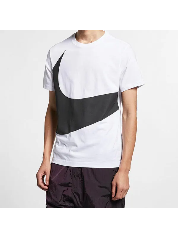 Футболка bigswoosh большой логотип классические спортивные с коротким рукавом Nike — изображение 3 из 4, белый