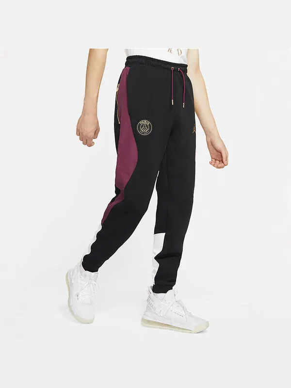 Спортивные штаны Air Jordan Paris Saint-Germain Colorblock Elastic Waistband Lacing Casual Sports — изображение 4 из 4
