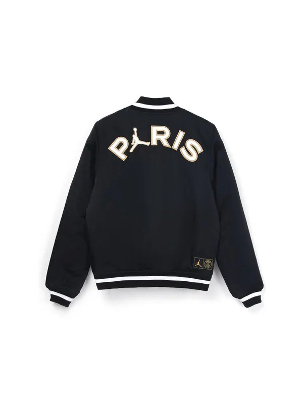 Куртка Air Jordan Paris Saint-Germain Athleisure Casual Sports Jacket Black — изображение 2 из 4, черный