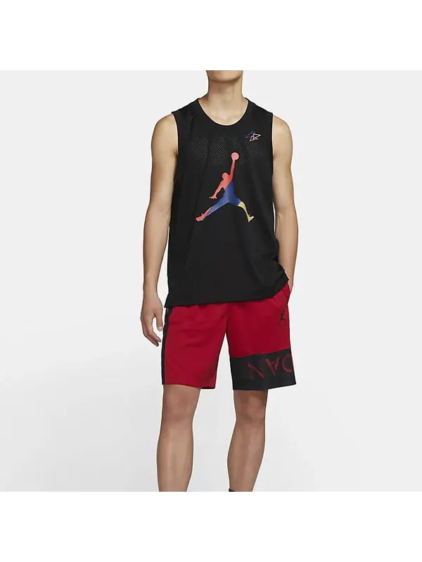 Футболка спортивная ДНК сетчатые дышащие Футболка Air Jordan — изображение 3 из 4, черный