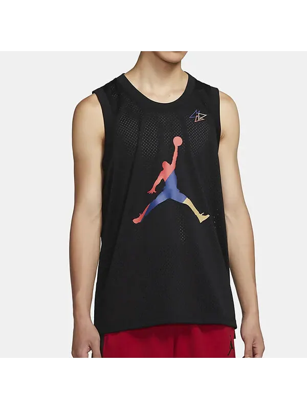 Футболка спортивная ДНК сетчатые дышащие Футболка Air Jordan — изображение 4 из 4, черный