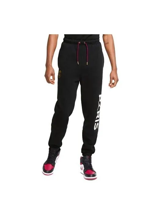Повседневные брюки Paris Saint Germain Casual Bundle ноги длинные брюки Air Jordan — изображение 1 из 3, черный