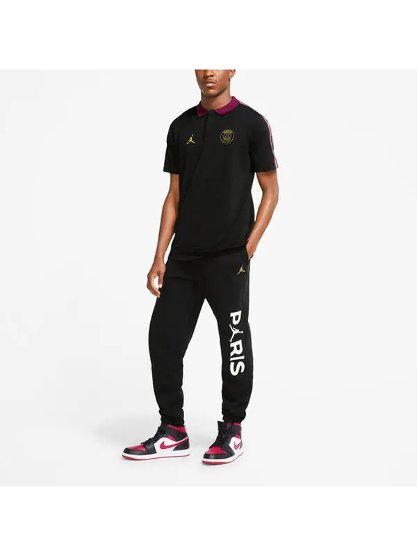 Повседневные брюки Paris Saint Germain Casual Bundle ноги длинные брюки Air Jordan — изображение 3 из 3, черный