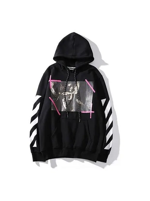 Толстовка OFF-WHITE Religious Painting Men Black/Pink — изображение 1 из 4, черный