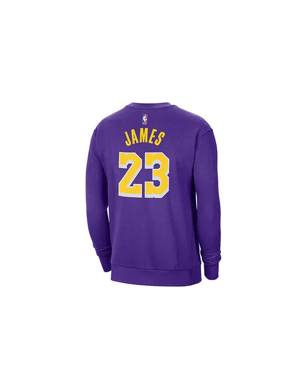 Толстовка с капюшоном los angeles lakers флисовая круглая горловина длинные рукава фиолетовый Air Jordan — изображение 2 из 4