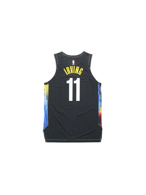 Майка Nike NBA Basketball Sports Jersey Vest AU Player Edition Brooklyn Nets Kyrie Irving 11 Black — изображение 2 из 4