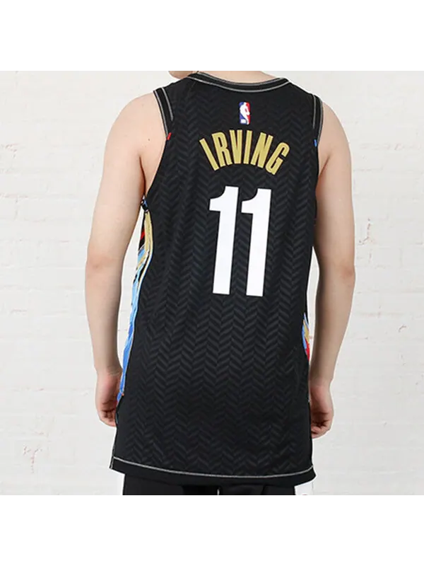 Майка Nike NBA Basketball Sports Jersey Vest AU Player Edition Brooklyn Nets Kyrie Irving 11 Black — изображение 4 из 4