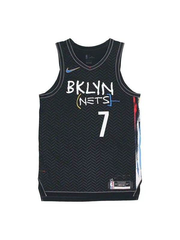 Футболка brooklyn nets city edition баскетбольная спортивная майка жилет au player edition durant 7 Nike — изображение 1 из 2