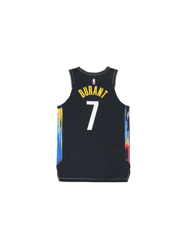 Футболка brooklyn nets city edition баскетбольная спортивная майка жилет au player edition durant 7 Nike — изображение 2 из 2