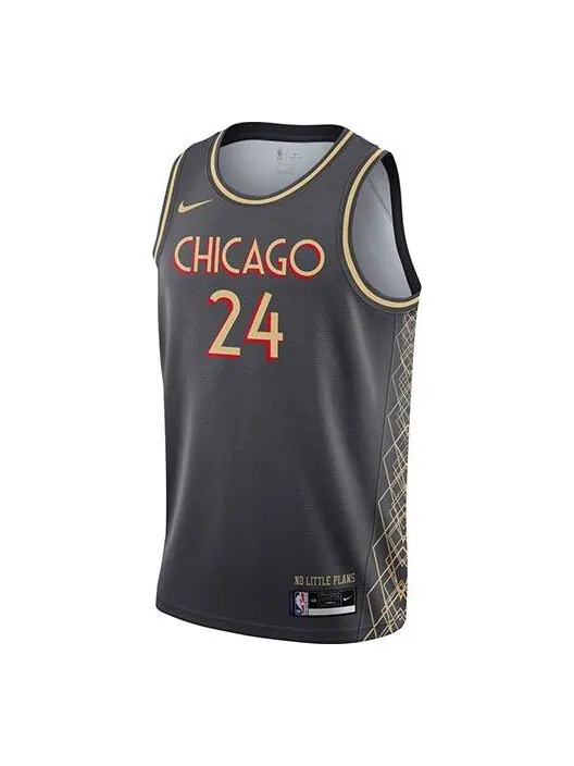 Майка Nike x NBA Chicago Bulls City Edition 'Lauri Markkane 24' — изображение 1 из 2, черный/мульти