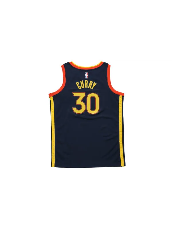 Майка Nike NBA Stephen Curry Golden State Warriors Jersey City Edition Dark blue — изображение 2 из 4, синий