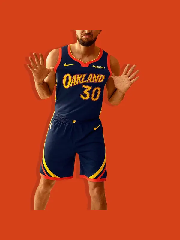 Майка Nike NBA Stephen Curry Golden State Warriors Jersey City Edition Dark blue — изображение 3 из 4, синий