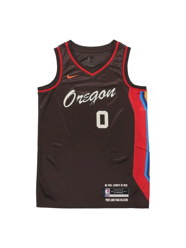 Майка Men's Nike SW Fan Edition 20-21 City Limited NBA Portland Trail Blazers . Lillard No. 0 — изображение 1 из 2