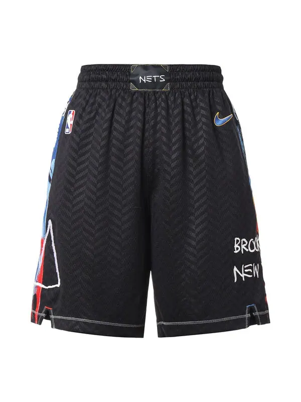 Шорты короткие brooklyn nets city edition 2020 Nike — изображение 1 из 4, черный