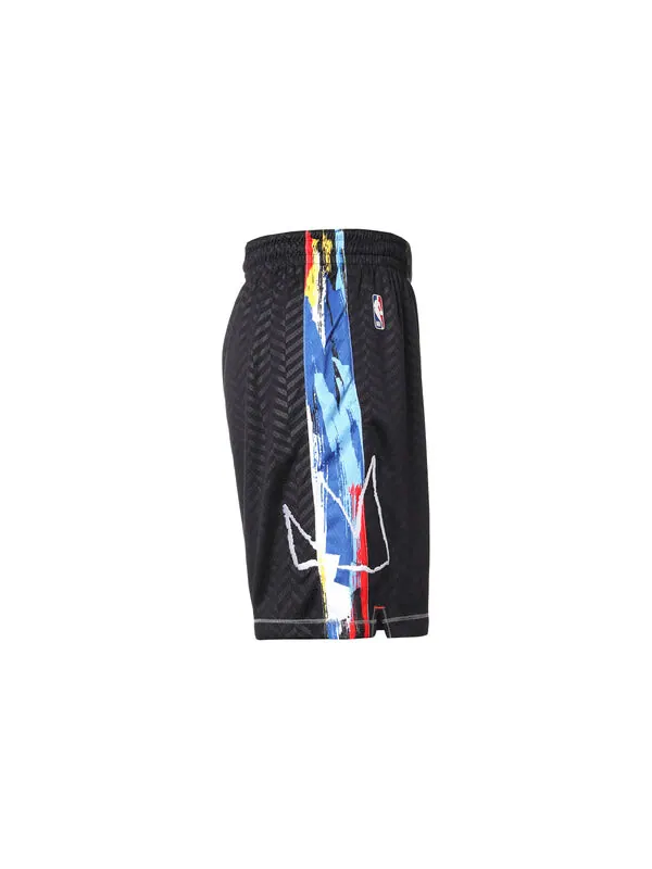 Шорты короткие brooklyn nets city edition 2020 Nike — изображение 2 из 4, черный