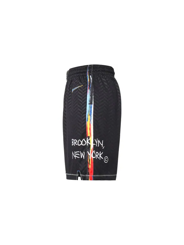 Шорты короткие brooklyn nets city edition 2020 Nike — изображение 3 из 4, черный