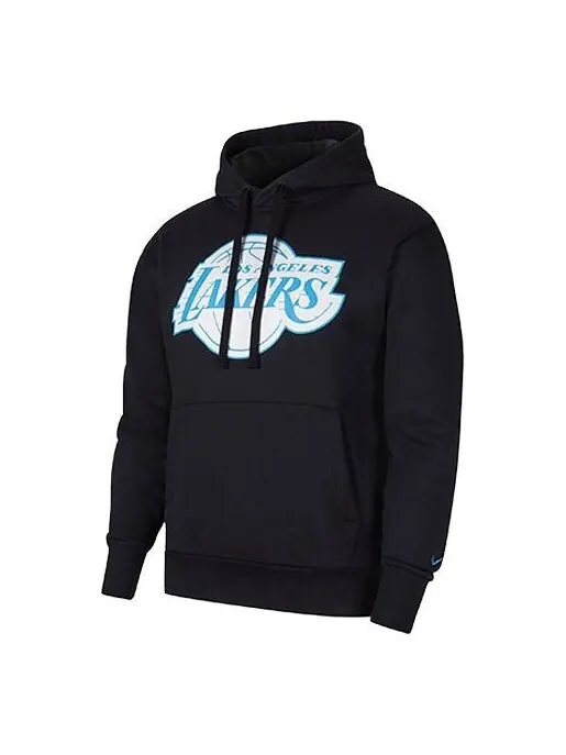 Толстовка Nike NBA City Edition Logo Fleece Casual Sports Pullover Los Angeles Lakers Black — изображение 1 из 3, черный