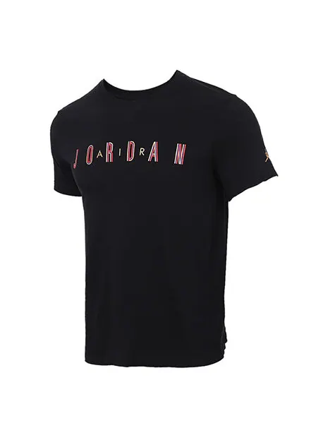 Футболка спортивная ДНК с коротким рукавом мужские Air Jordan — изображение 1 из 2, черный