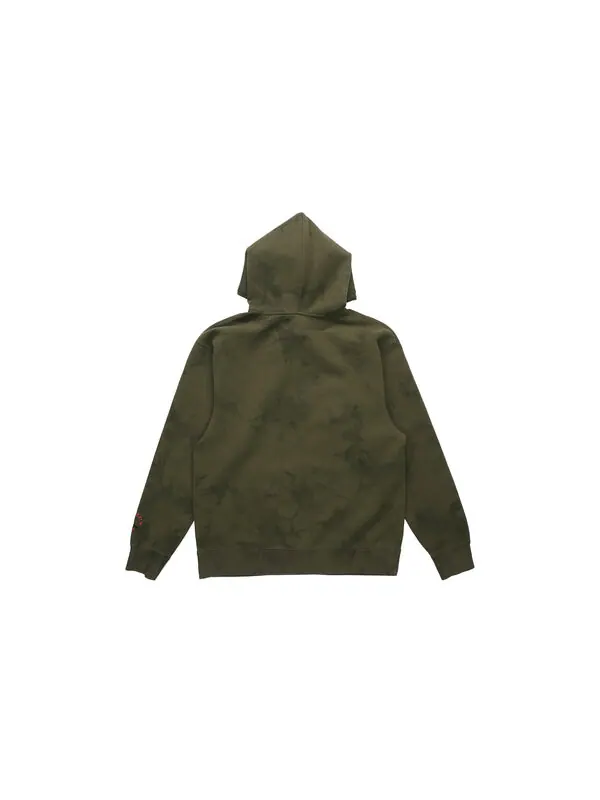 Толстовка x cactus jack by travis scott washed suede hoodie 'medium olive' Air Jordan — изображение 2 из 4, оливковый
