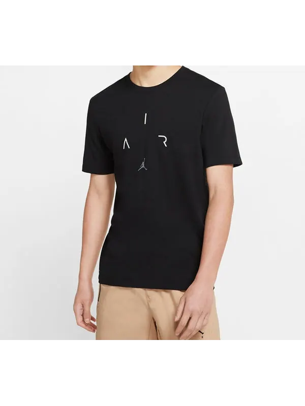 Футболка Air Jordan Dri-Fit Air Printing Pattern Short Sleeve Black — изображение 2 из 3, черный