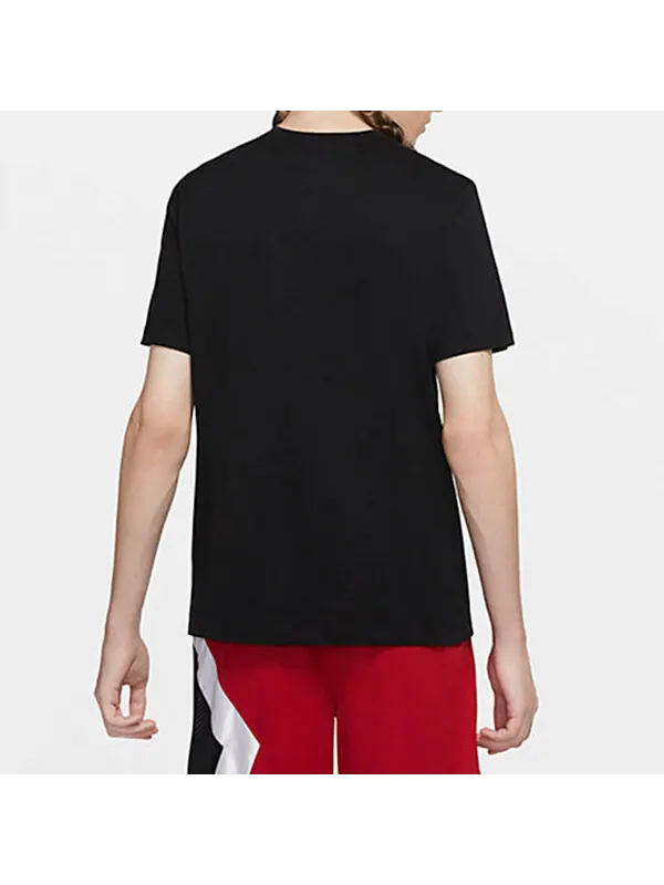 Футболка Air Jordan Breathable Round Neck Short Sleeve Black — изображение 4 из 4, черный