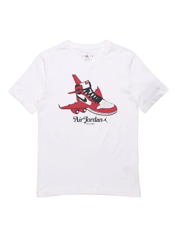 Футболка чикаго баскетбол с принтом короткий рукав Air Jordan — изображение 1 из 4, белый