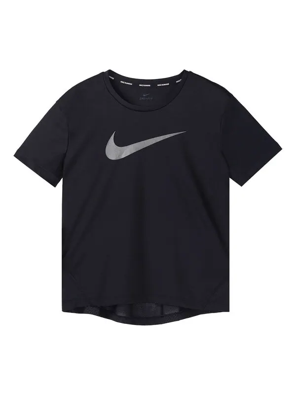 Футболка round neck short sleeve running black Nike — изображение 1 из 4, черный
