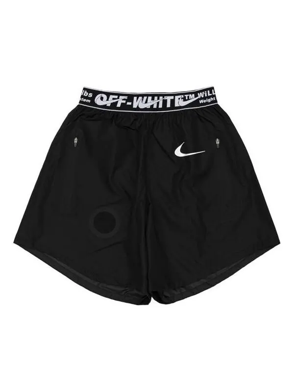 Шорты x off-white running shorts 'black' Nike — изображение 1 из 2, черный