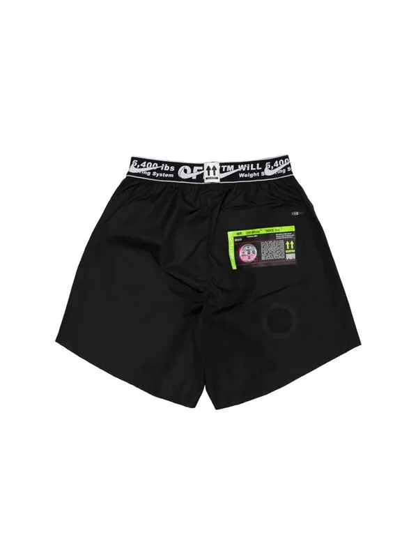 Шорты x off-white running shorts 'black' Nike — изображение 2 из 2, черный