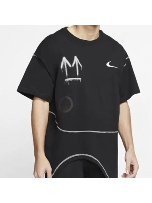 Футболка x off-white nrg ru t-shirt 'black' Nike — изображение 4 из 4, черный