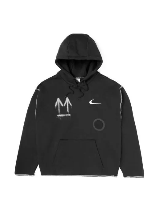 Толстовка x off-white hoodie 'black' Nike — изображение 1 из 4, черный