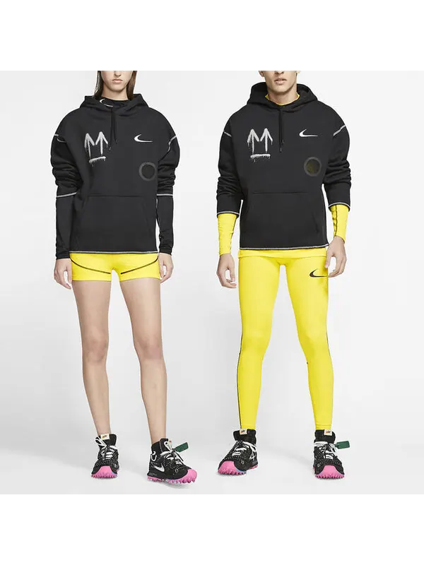 Толстовка x off-white hoodie 'black' Nike — изображение 3 из 4, черный