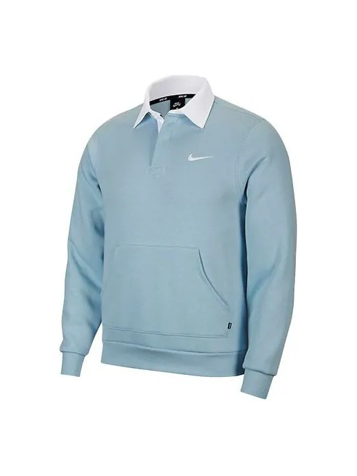 Толстовка Nike SB Skateboard Fleece Skate Top 'Lt Armory Blue White' — изображение 1 из 2, синий/белый