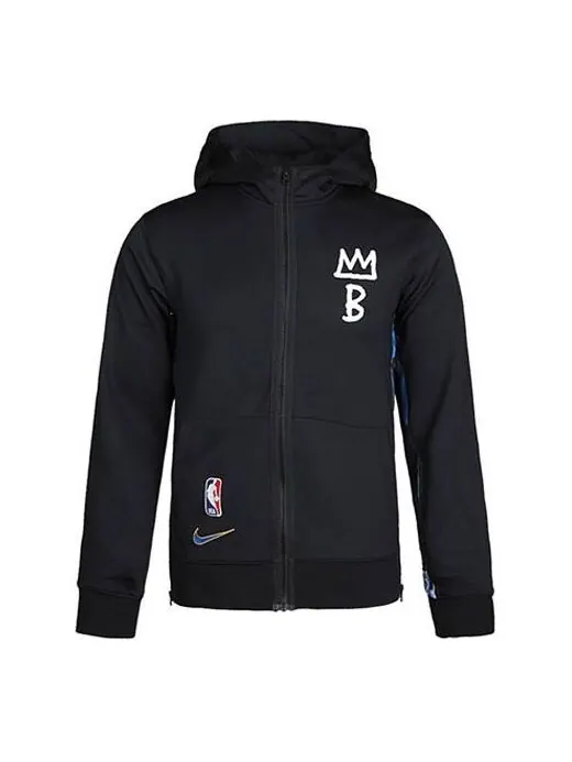 Толстовка Nike Loose Casual Knit Brooklyn Basketball Hooded Jacket Black — изображение 1 из 4, черный