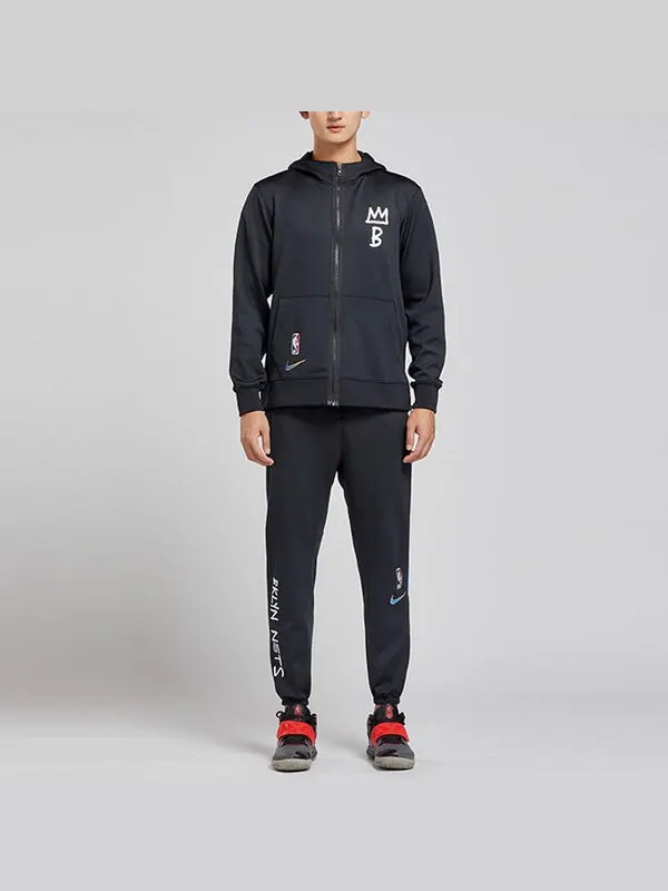 Толстовка Nike Loose Casual Knit Brooklyn Basketball Hooded Jacket Black — изображение 4 из 4, черный
