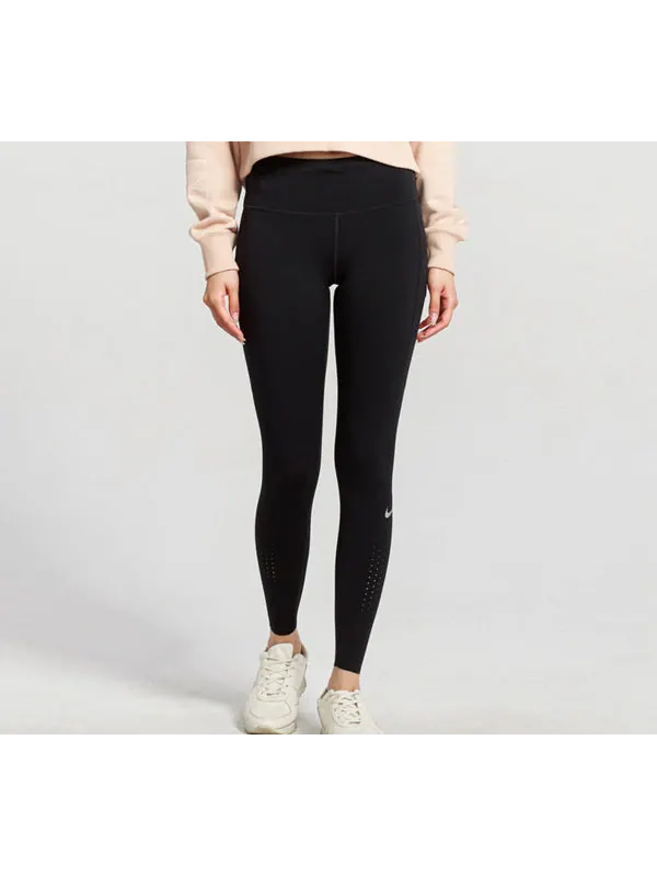 Брюки power epic lux luxury dri-fit quick dry fitness pants black Nike — изображение 4 из 4, черный