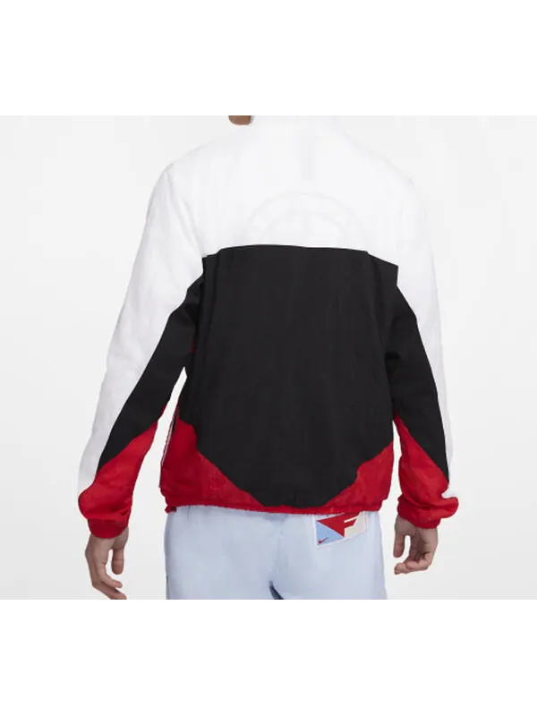 Куртка Nike As Men's Nk Flight Jacket Hooded Stitching Jacket Black/Red — изображение 4 из 4, черный