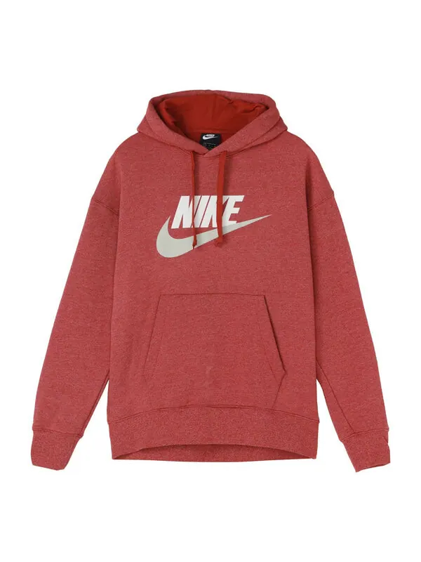 Толстовка casual sports fleece lined stay warm pullover brick red Nike — изображение 1 из 2, красный