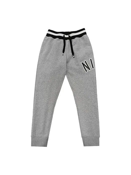 Брюки casual sports slim fit fleece long pants gray Nike — изображение 1 из 4, серый