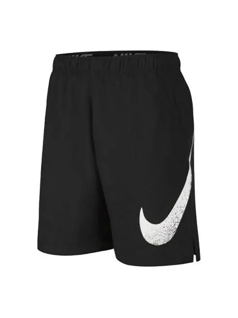 Шорты men's large swoosh sports black shorts Nike — изображение 1 из 4, черный