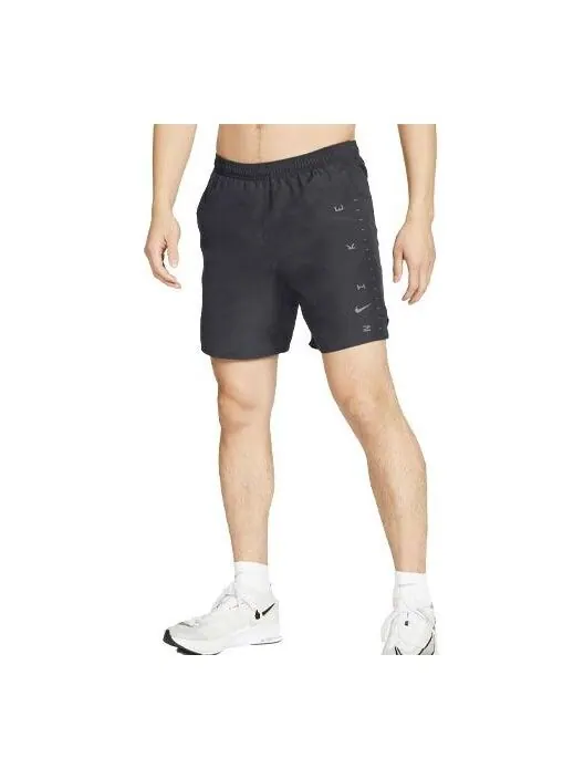 Шорты challenger7 brief running shorts smoke grey gray Nike — изображение 1 из 2, серый