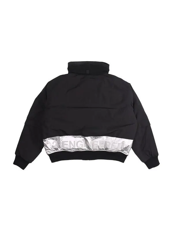 Пуховик Air Jordan 23 Engineered MA-1 protection against cold Stay Warm Loose Down Jacket Black — изображение 2 из 4, черный