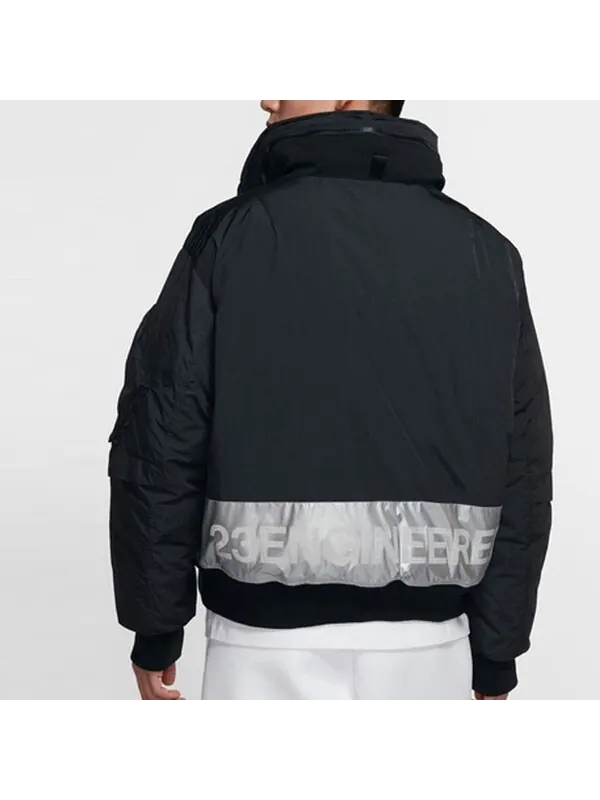 Пуховик Air Jordan 23 Engineered MA-1 protection against cold Stay Warm Loose Down Jacket Black — изображение 4 из 4, черный