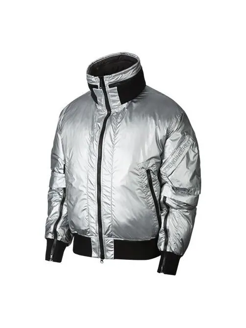 Пуховик Air Jordan 23 Engineered Ma-1 Jacket 'Silver' — изображение 1 из 4, серебряный
