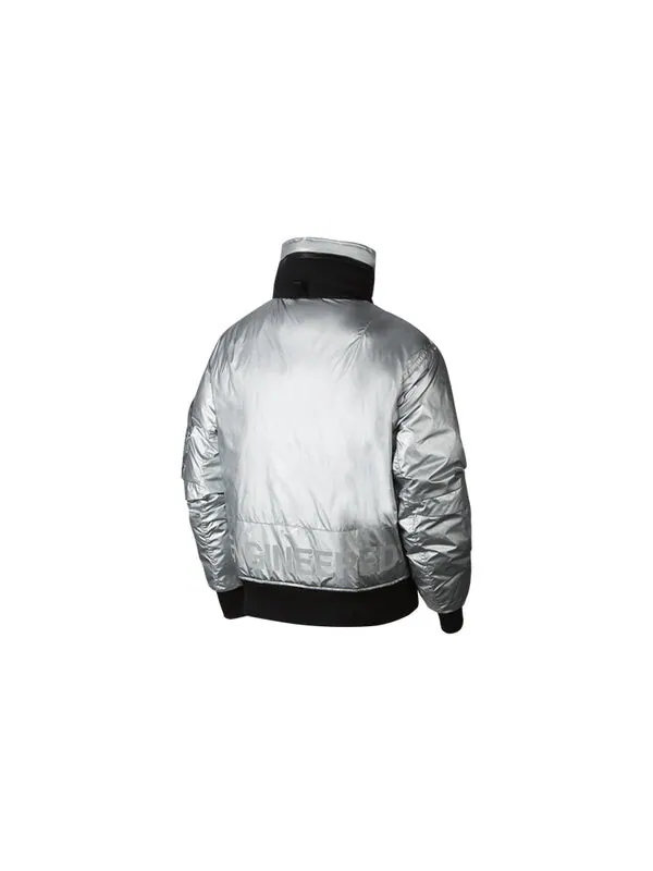 Пуховик Air Jordan 23 Engineered Ma-1 Jacket 'Silver' — изображение 2 из 4, серебряный