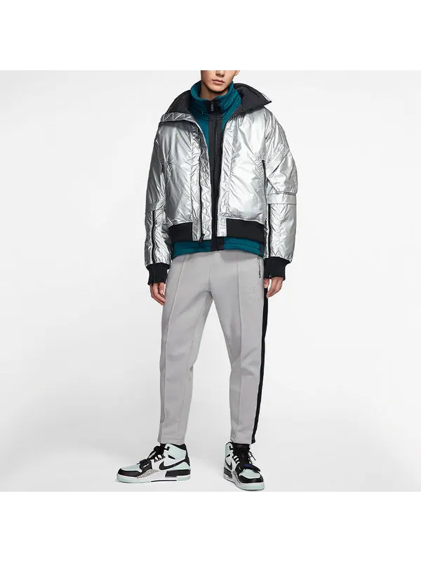 Пуховик Air Jordan 23 Engineered Ma-1 Jacket 'Silver' — изображение 3 из 4, серебряный