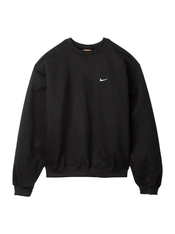 Толстовка Nike Lab Nrg Fleece Crew Round Neck Pullover 'Black' — изображение 1 из 4, черный/мульти