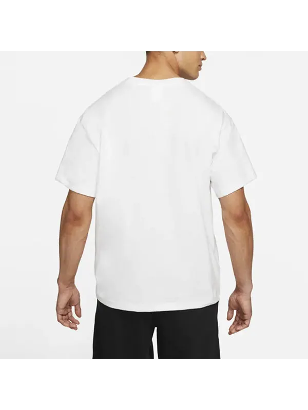 Футболка Men's Nike Solid Color Sports Round Neck Short Sleeve White T-Shirt — изображение 4 из 4, мульти